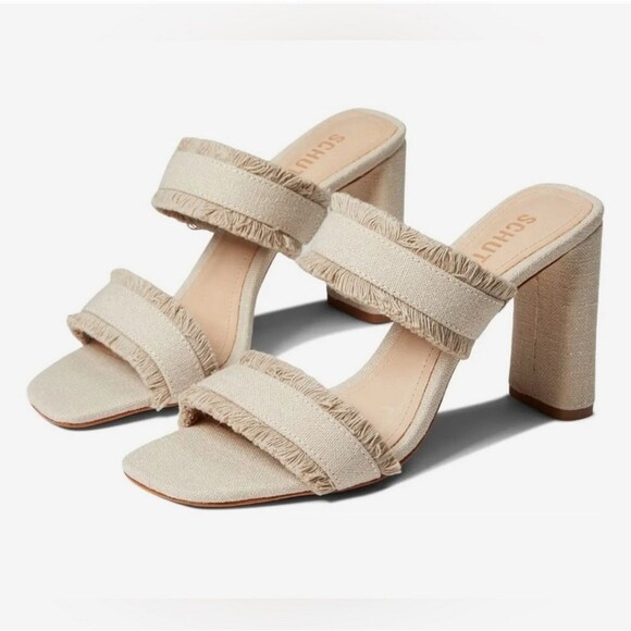 NWT SCHUTZ Shoes Women’s Amely Mid Block Heel Sandals Size 6 - Picture 1 of 11